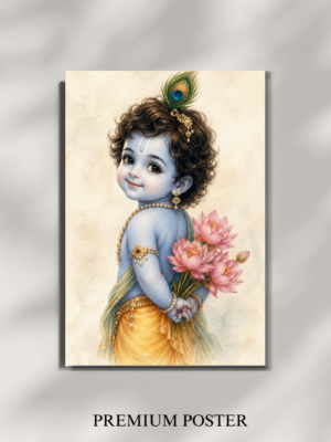 Lord Little Krishna Poster  | Spiritual Poster