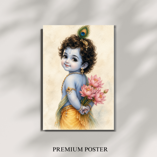 Lord Little Krishna Poster  | Spiritual Poster