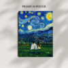 Couple Poster | Starry Night Poster