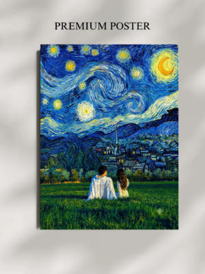 Couple Poster | Starry Night Poster